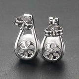 100% Natural Freshwater Pearl Stud Earrings 925 Sterling Silver Jewelry