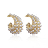 Korea 14K Plated Drop Pearl Earrings for Women