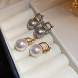 Pearl Small Ear Buckle Earrings