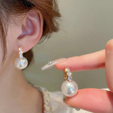 Pearl Small Ear Buckle Earrings