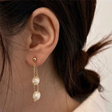 Baroque Freshwater Pearls Pendant Earrings European American Style