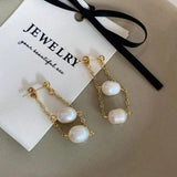 Baroque Freshwater Pearls Pendant Earrings European American Style