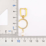 Nidin Pearl Moon Sweet Charms Drop Earrings for Women Wedding Party