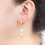 Nidin Arrival 10 Styles Natural Freshwater Pearl Drop Earrings