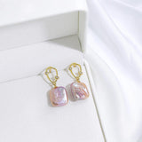 Baroque Freshwater Pearl Stud Earrings for Women Elegant Jewelry Gift