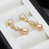 Freshwater Pearl Stud Earrings, Wedding Jewelry for Women