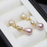 Freshwater Pearl Stud Earrings, Wedding Jewelry for Women