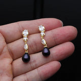 Freshwater Pearl Stud Earrings, Wedding Jewelry for Women