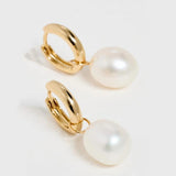 Freshwater Pearl Hoop Earrings for Women