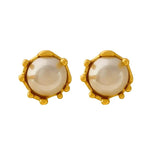 925 Silver Needle Simulated Pearl Earrings for Women