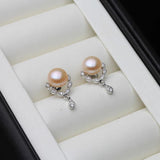 Freshwater Small Pearl Earrings 925 Silver Girls Gift