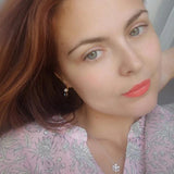 Real Natural Double Pearl Earrings For Woman