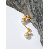 Golden Sweet Jewelry Gift Stainless Steel Stud Earrings for Women