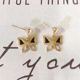 14K plated Natural Pearl Earrings Abalone Shells Stud Earrings