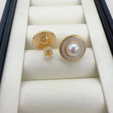 Arrival Natural Freshwater Pearl 14K Filled Stud Earrings