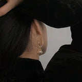 Bilandi Pearl Earrings Metal Dangle Earrings For Women