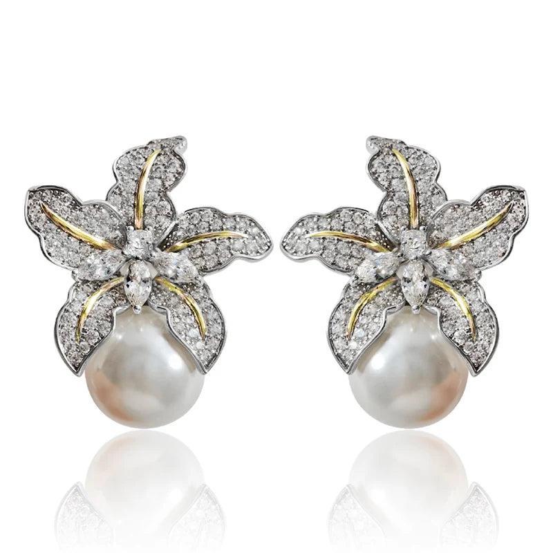 CAOSHI High Zirconia Earrings for Women Wedding Accessories