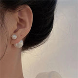 Crystal Pearl Stud Earrings for Women - Designer Jewelry