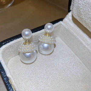 Minar Oversize Faux Pearl Earring for Women
