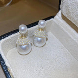 Minar Oversize Faux Pearl Earring for Women