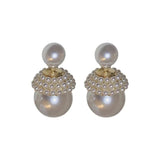 Minar Oversize Faux Pearl Earring for Women