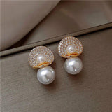 Pearl Gourd Earrings Halloween Party Accessory Womens Jewelry