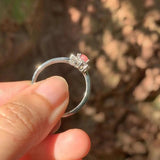 Natural Rhodochrosite Ring Adjustable Female Ring Jewelry Vintage Fine