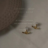 S925 Silver Plated 14K Knot Earrings X-229