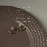 S925 Silver Plated 14K Knot Earrings X-229
