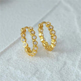 925 Silver Zircon Hoop Earrings Piercing Jewelry for Women