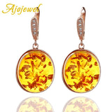Exaggerated Hot Orange Stud Earrings for Women
