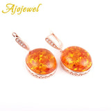 Exaggerated Hot Orange Stud Earrings for Women