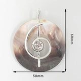 Mother Of Pearl Sea Shell Pendant Abalone Paua Shell Charms DIY Jewelry