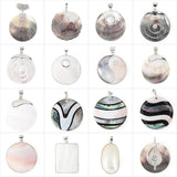 Mother Of Pearl Sea Shell Pendant Abalone Paua Shell Charms DIY Jewelry