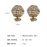 Double Side Pearl Stud Earrings Beauty Gift