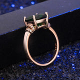 Vintage 925 Silver Zircon Women Ring Wedding Party Bridal Jewelry