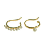 Metal Pearl Ear Bone Earring European And American Style