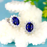 Pearl Stud Eardrop Earrings Tibetan Silver Wedding Accessories