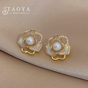 Magnolia Pearl Shell Earrings Women's Accessories