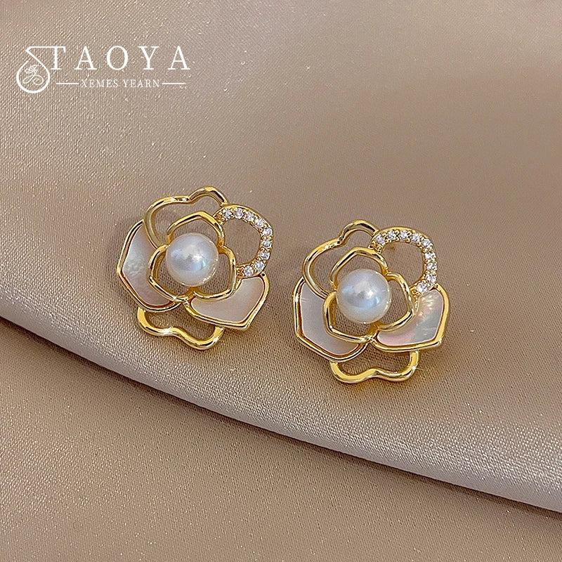 Magnolia Pearl Shell Earrings Women's Accessories