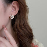 Pearl Flower Earrings for Women's Party