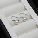925 Sterling Silver Earring with Zircon & Freshwater Pearl Studs