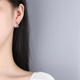925 Silver Needle Pearl Stud Earrings For Women Jewelry FQL22025