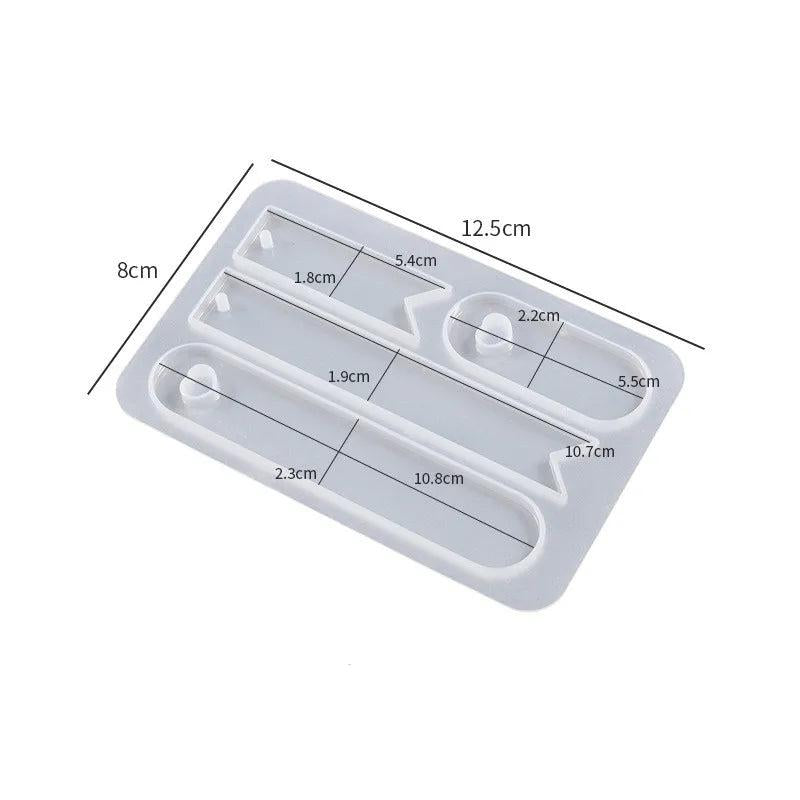 Silicone Pendant Bookmark Resin Mold for Jewelry Making
