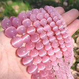 Cat's Eye Opal Beads Mixed Colors 15''