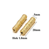5Pcs Stainless Steel Tube Beads Spacer Charms for DIY Jewelry Making