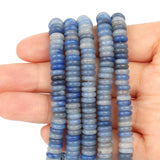 6x2mm Amazonite Labradorite Agate Rondelle Disc Beads 15''