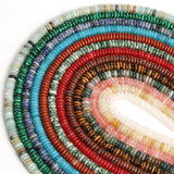 6x2mm Amazonite Labradorite Agate Rondelle Disc Beads 15''