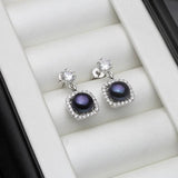 925 Silver Stud Earrings with Freshwater Pearls