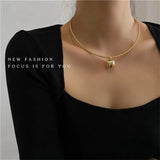 Metal Collar Necklace Punk Chain Women Jewelry Party Accessories